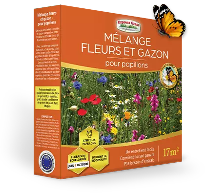 Blomster- og græsblanding - for sommerfugle
