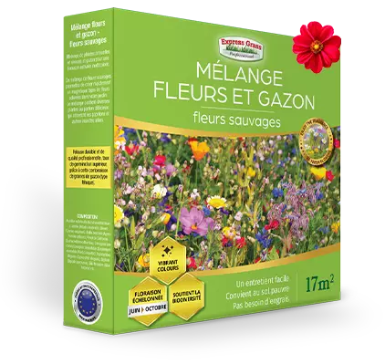 Blomster- og græsblanding - vilde blomster