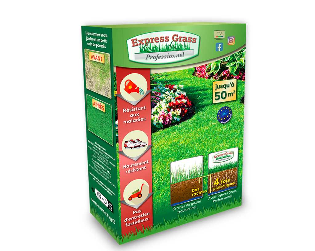 1 pakke Express Grass Professionnel græsfrø